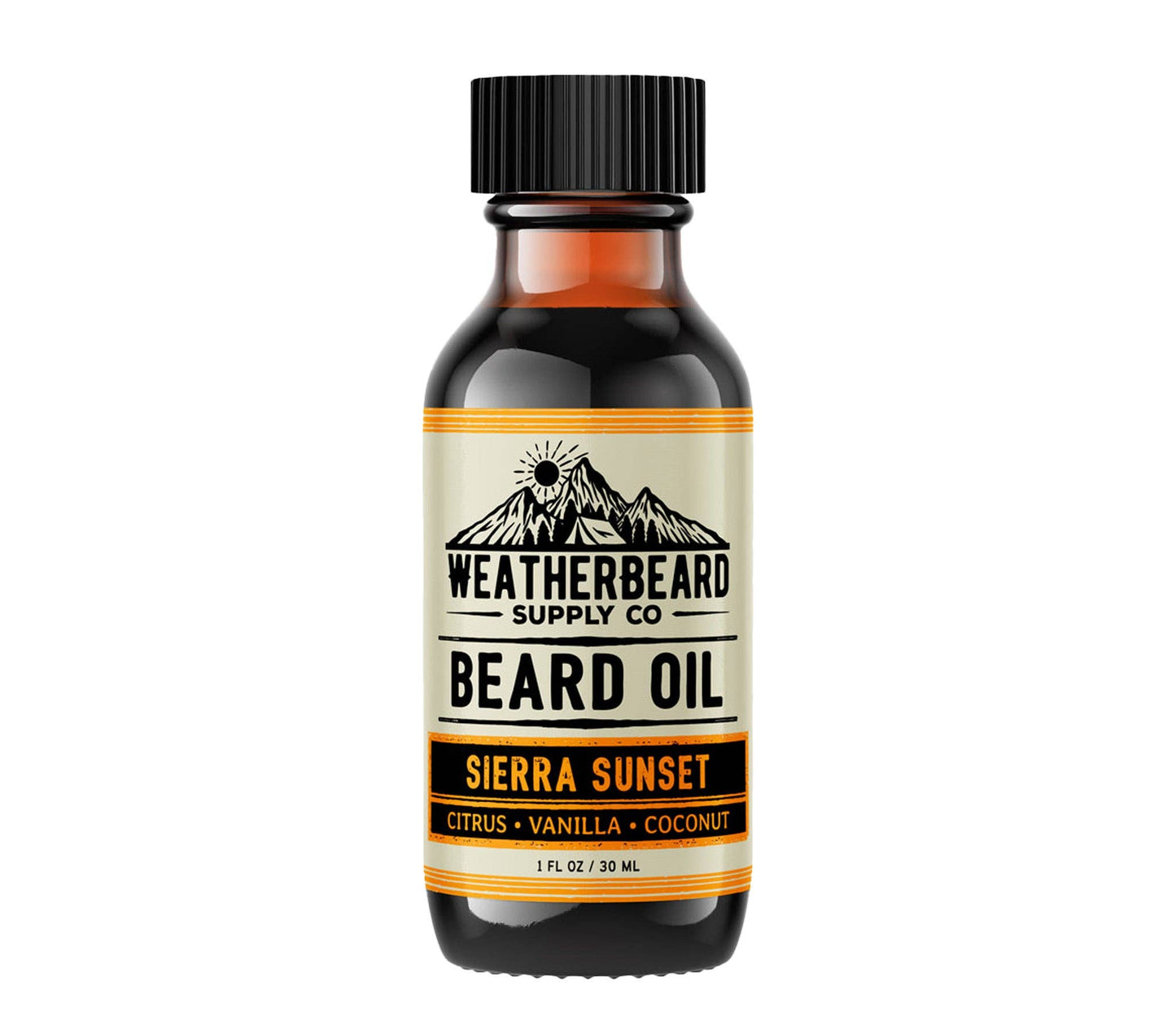 Sierra Sunset Beard Oil - Tropical Citrus, Vanilla & Coconut