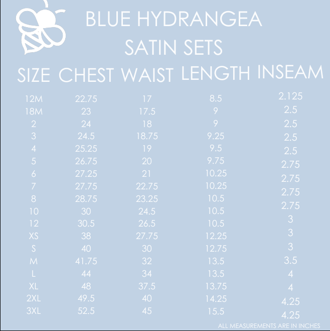 Blue Hydrangeas Pajama Set