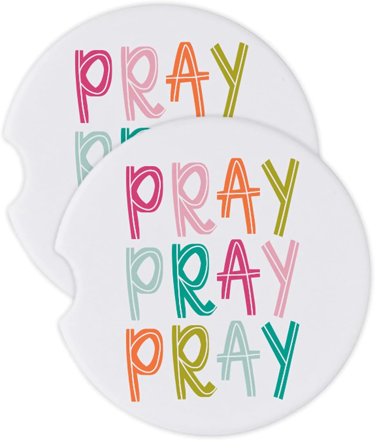 Pray Pray Pray Car Coaster
