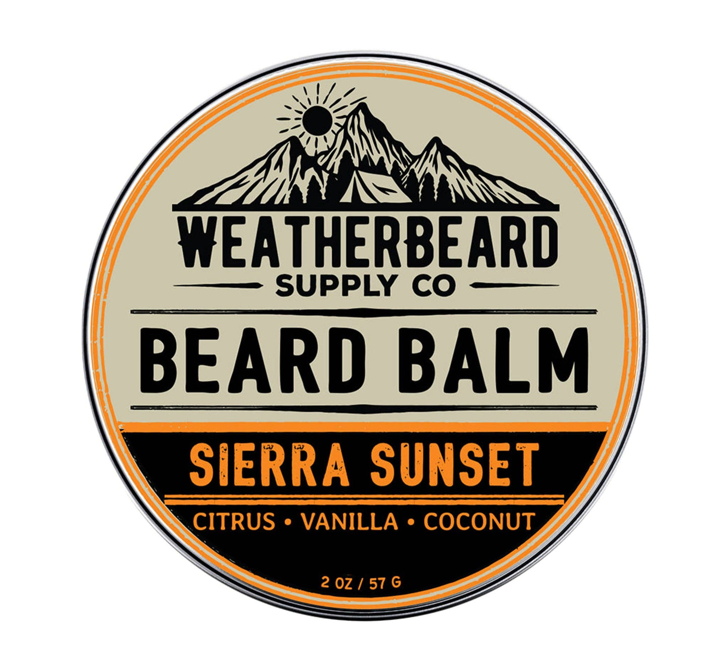 Sierra Sunset Beard Balm - Citrus, Vanilla, Coconut
