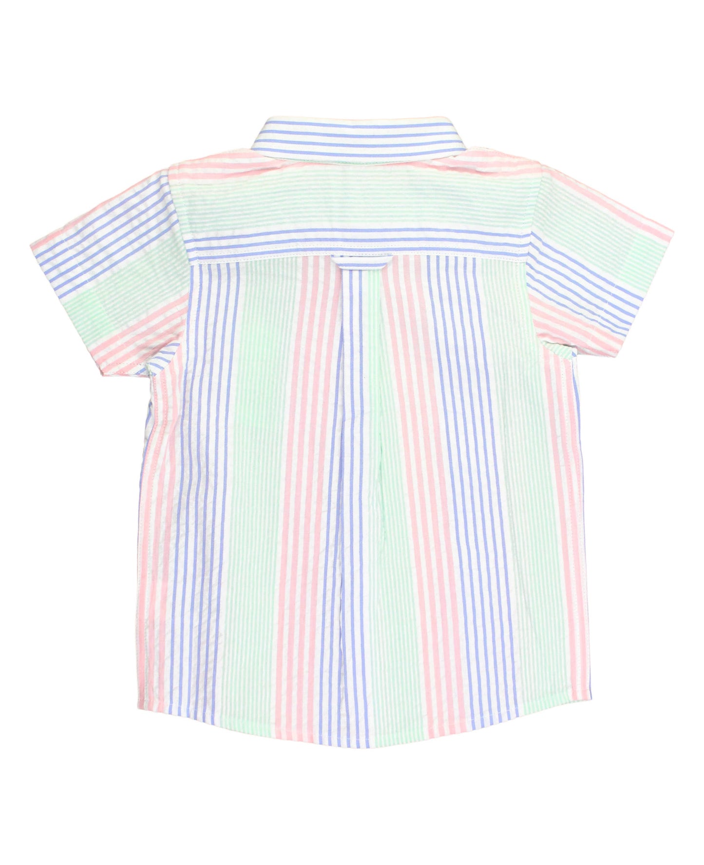 Boys Seersucker Button Down Shirt