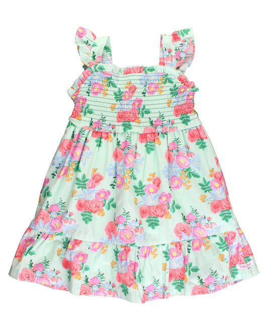 Girls Charming Meadow Smocked Dress