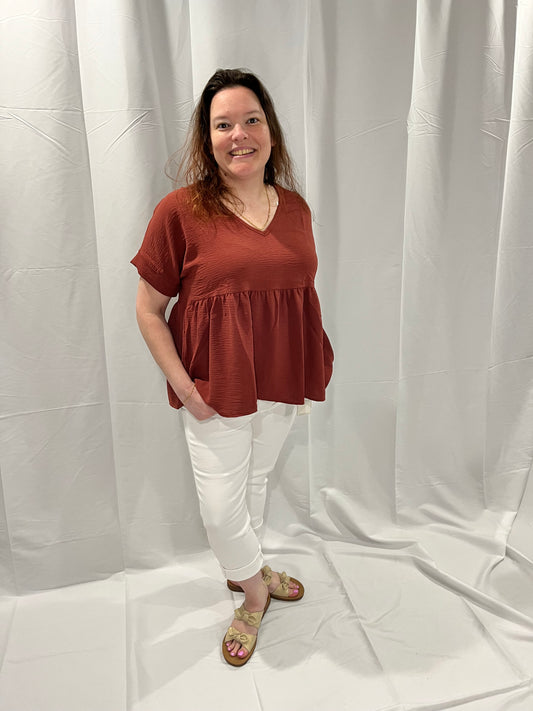 The Red Brown Top