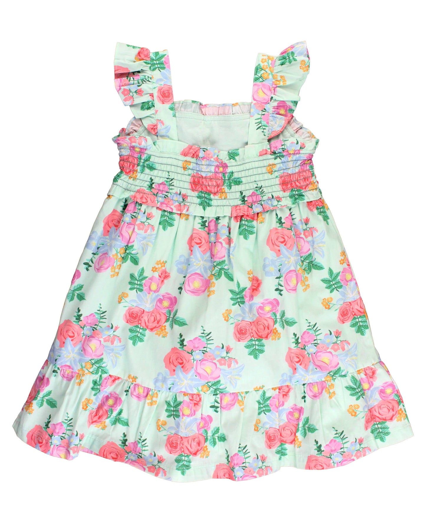 Girls Charming Meadow Smocked Dress